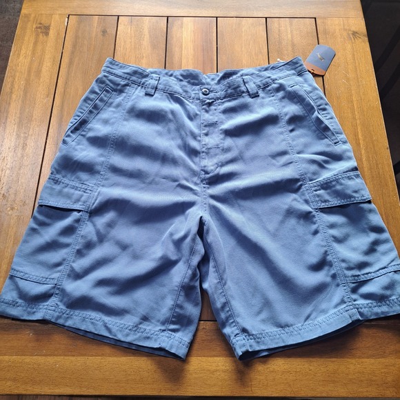 Tommy Bahama Relax Mens Blue Cargo Shorts Size 36 Tencel Cotton Blend NWT - Picture 2 of 14